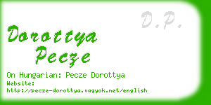 dorottya pecze business card